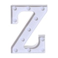 thumbnail image 3 of Alphabet LED Letter Lights Light Up White Plastic Letters Standing Hanging Z, 3 of 5
