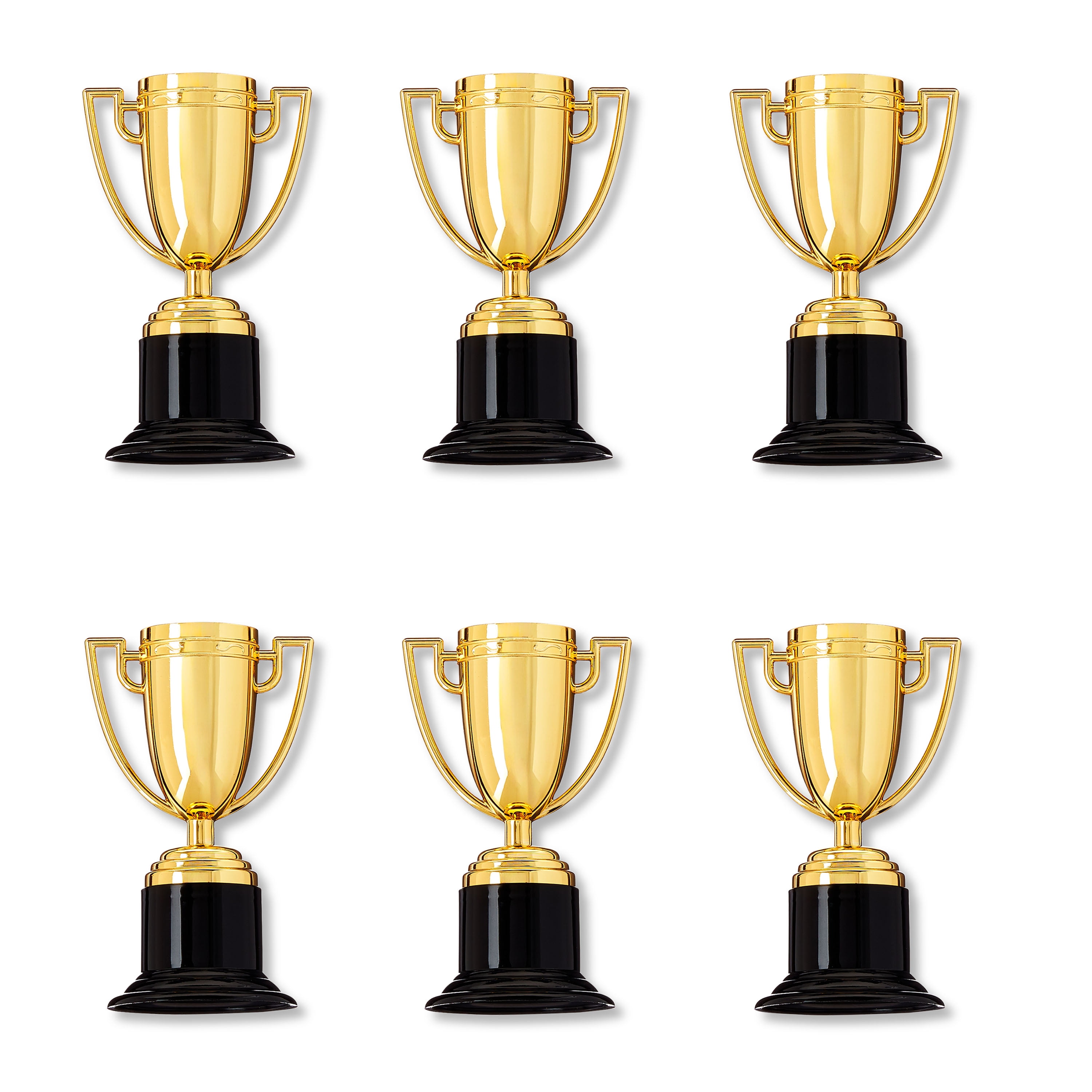 6 Count, Gold Mini Trophies, Party Favors, by Way To Celebrate
