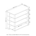 thumbnail image 3 of Furinno Turn-N-Tube 5 Tier Wide Shoe Rack, White Oak, Stainless Steel Tubes, 3 of 6