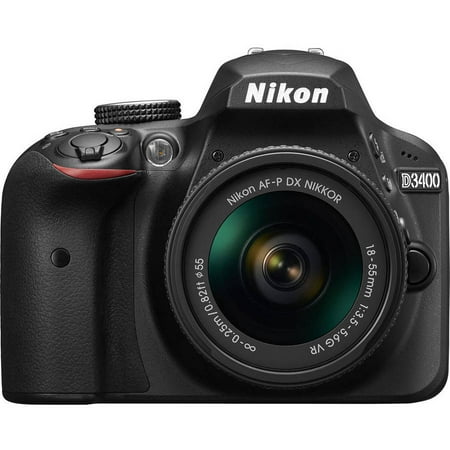 Nikon D3400 Digital SLR Camera with 24.2 Megapixels and 18-55mm Lens (Best Tokina Wide Angle Lens For Nikon)