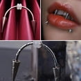 thumbnail image 4 of Kkkded Mouth Piercing Jewelry 4Pcs Lip Hoop Rings - Piercing Jewelry, Polished, Non - irritation, for Photo Props, 4 of 6