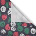 thumbnail image 3 of Ambesonne Grunge Kitchen Curtains, Brushed Floral Design, 55"x39", Dark Taupe Sea Green, 3 of 3