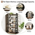 thumbnail image 6 of Tribesigns 5-Tier Bookshelf Modern Bookcase, 5 Shelf Ladder Shelf Brown, 6 of 8