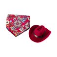 thumbnail image 2 of Pet Cowboy Hat Cute Dog Sun Shade, Western Style Headwear for Small & Medium Dogs and Cats, Adjustable Chin Strap, 2 of 3