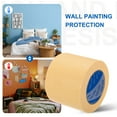 thumbnail image 4 of Uxcell Painters Tape, High Temperature Resistant Paint Masking Tape Adhesive for Wall Painting Craft Arts Decoration Drafting Light Yellow 3.94 Inch x 55 Yards, 4 of 7