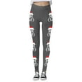 thumbnail image 4 of MKLEKYY Leggings para mujer, leggings con estampado navideño festivo para mujer, pantalones de yoga de cintura alta, mallas deportivas cómodas para fitness y entrenamiento, 4 of 4