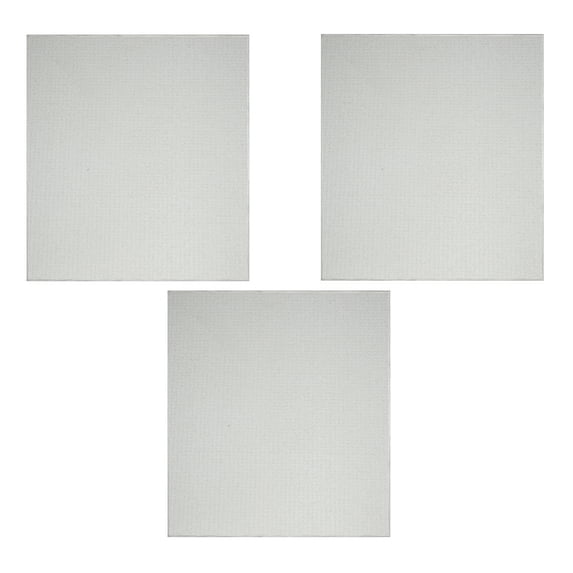 Furnish My Place Abstract Contemporary Geometrical View Square Pattern Modern Plush Two Tone High Low Pattern Rug, Home Decor Mat, Made in USA - Framed Ivory, 2' x 2' Square - Set of 3