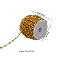 thumbnail image 4 of HongHeng 1 Roll Gold Christmas Tree Beads Artificial Pearls Beads Garland Chain Plastic Bead Roll for DIY Christmas Wedding Decoration, 4 of 7