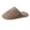 Khaki, variant on Kids Solid Color House Slippers, Boys Girls Simple Plain Fuzzy Open Back Indoor Slippers Warm Winter Home Slippers for Little Child to Big Kids 5.5-12 Years