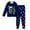 f#258Blue318, variant on CAIVO Kids 6 7 Printed Christmas Two Piece Clothing Set Long Sleeve O-Neck Tops Pants Outfit Boys Girls Classic Clothes Sets