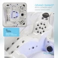 thumbnail image 3 of Aqualife by Strong Spas Grand Banks 6 Person Acrylic Lounger Spa, 81 Jets, Lounger, Gray, 3 of 16