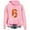 #177-Pink, variant on Craaazy Long Sleeve Tops for Women Digital Prints Hooded Sweatshirt Gifts