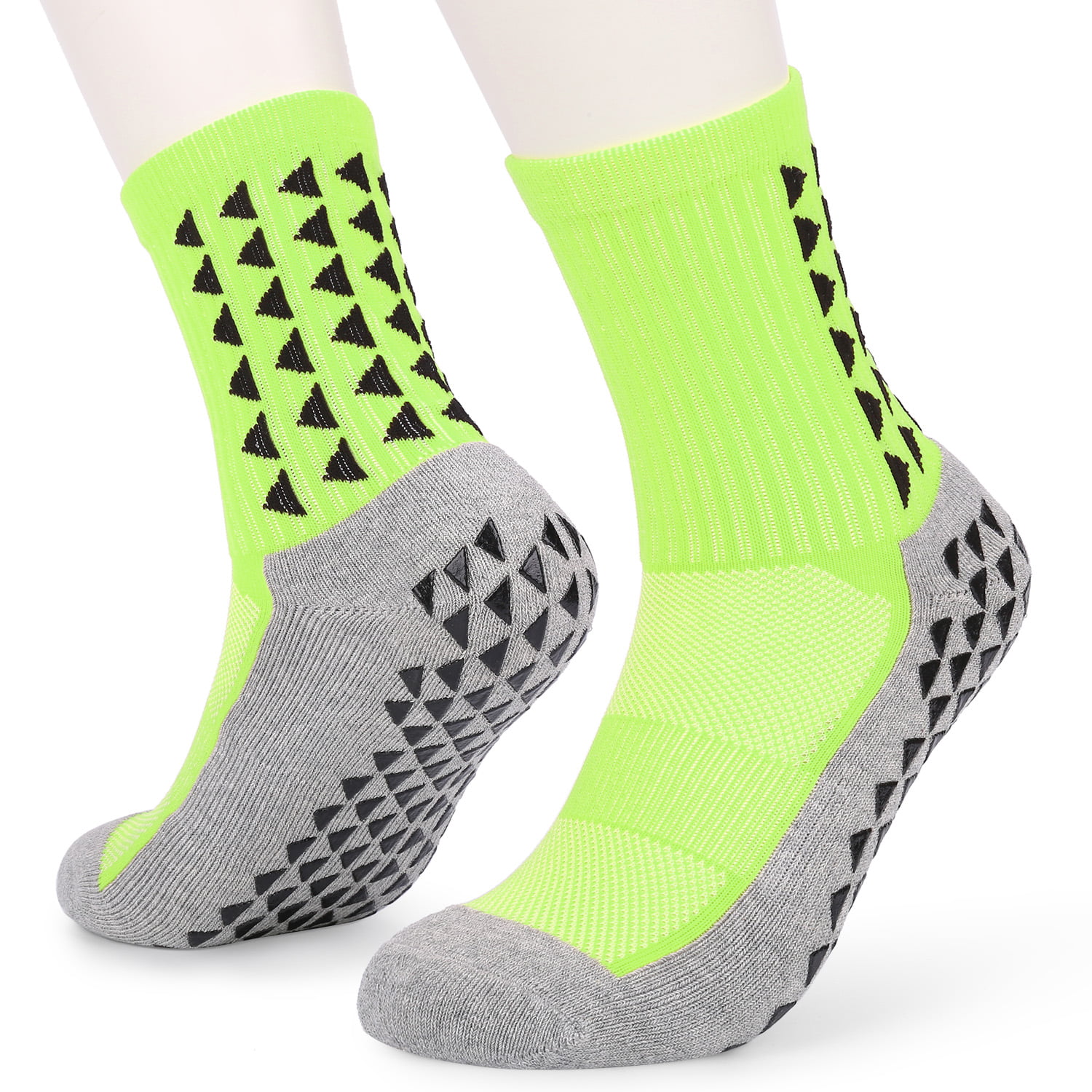 Anself - Men's Slip Football Socks Athletic Long Socks Absorbent Sports