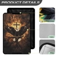 thumbnail image 4 of POLERO RV Door Window Shade Cover, Sun Blackout Fabric for UV Rays Protection for Camper Privacy Entrance Bald Eagle Cross Pattern (17.3x26 inch), 4 of 7
