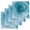 Light Blue, variant on Marble Teal Blue Kitchen Dish Towels for Drying Dishes Set of 4, Modern Rose Floral Ink Art Silver Lines Waffle Weave Microfiber Hand Tea Bathroom Towels Quick Dry & Absorbent Towel 12x12