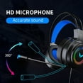 thumbnail image 4 of Gaming Headset 7.1 Stereo SVirtual Surround Bass Earphone Headphone with Mic LED Light for Computer PC Gamer Foldable, 4 of 21