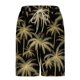 thumbnail image 4 of Ceisia Men's Black & Gold Palm Tree Print Beach Shorts with Quick Dry Stretch Fabric and Anti-Exposure Liner Multicolor L Gifts, 4 of 6