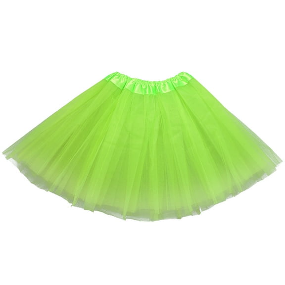Black and Friday Clothing Sales Idoravan Tulle Tutu Skirts for Women Womens Fashion Pleated Gauze Short Skirt Adult Dancing Skirt Gauze Dress Green