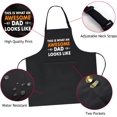 thumbnail image 2 of Funny BBQ Apron for Men with 2 Pockets, Adjustable Water-drop Resistant Apron for Grill Cooking, Chef Gift for Men, 2 of 6