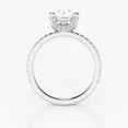 thumbnail image 3 of Vivid Jewel 1.8 Ct Pear Cut Engagement Ring for Women - Double Shank Design Ring - Moissanite - 14K White Gold Plated Ring - Perfect for Weddings, Anniversaries, and Special Gifts, 3 of 3