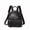 black, variant on Genuine Cowhide Leather Litchi Grain Mini Backpack, Women's Convertible Shoulder Bag, Portable Travel Handbag