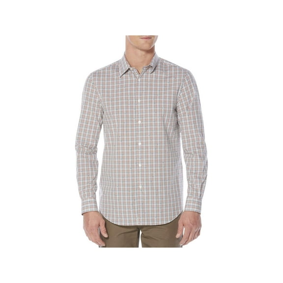 Perry Ellis Mens Edmundo Everyday Twill Button-Down Shirt