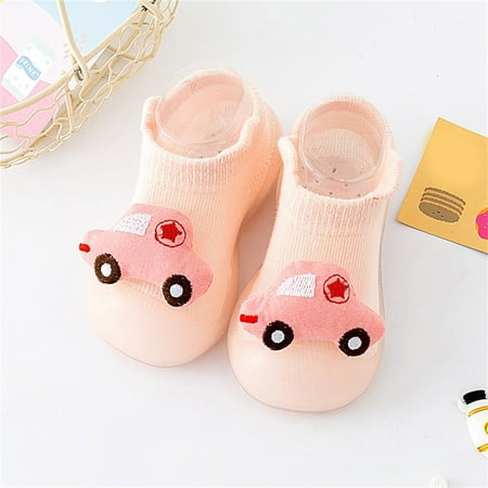 

Hunpta Toddler Shoes Infant Boys Girls Animal Cartoon Socks Shoes Toddler Fleece WarmThe Floor Socks Non Slip Prewalker Shoes