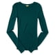thumbnail image 1 of Aeropostale - Camiseta básica de manga larga acanalada para mujer, verde, extra pequeña, 1 of 1