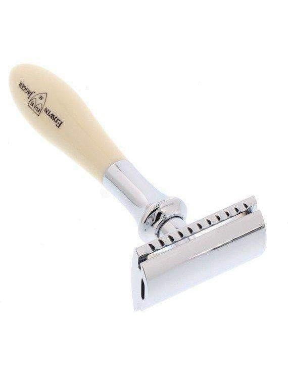 Edwin Jagger Imitation Ivory Plaza Double Edge Razor