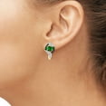 thumbnail image 5 of 3 1/2 Carat T.G.W. Chrome Diopside And Black White Diamond Accent 14k Gold Over Silver 3-Piece Jewelry set, 5 of 7