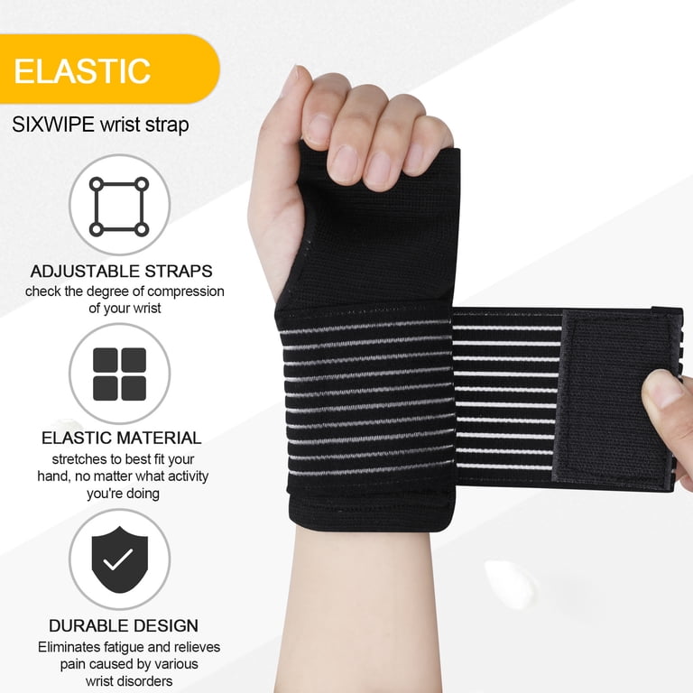 Sixwipe Wrist Brace for Carpal Tunnel, 4-Pack Support photo 4