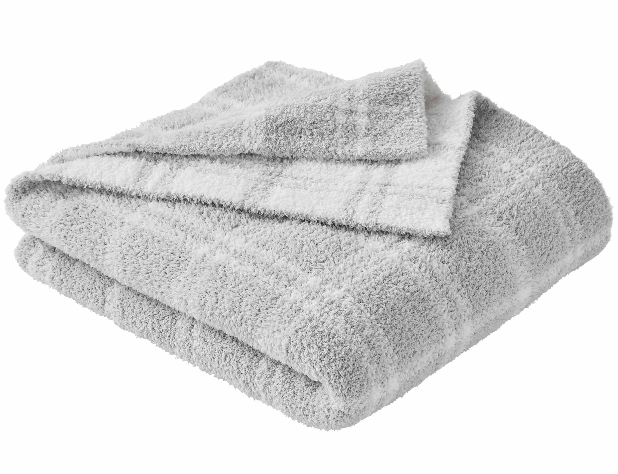 Better Homes & Gardens Soft Cozy Knit Oversize Couch Throw Blanket, Gray Plaid