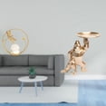 thumbnail image 2 of Estatua de bola de cristal, escultura, bandeja de estatuilla, adorno de hierro, artesanía única, base estable, adecuada para regalar, decoración del h, 2 of 8