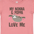 thumbnail image 4 of Inktastic Nonna and Poppa Granddaughter Sloth Girls Baby T-Shirt, 4 of 5