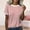 Pink, variant on Tittly T Shirts for Women Spring Tops for Women Women's Spring Round Neck Color Blocked Loose Casual Short Sleeve T Shirt Tshirts Shirts Basic Tees Blue L