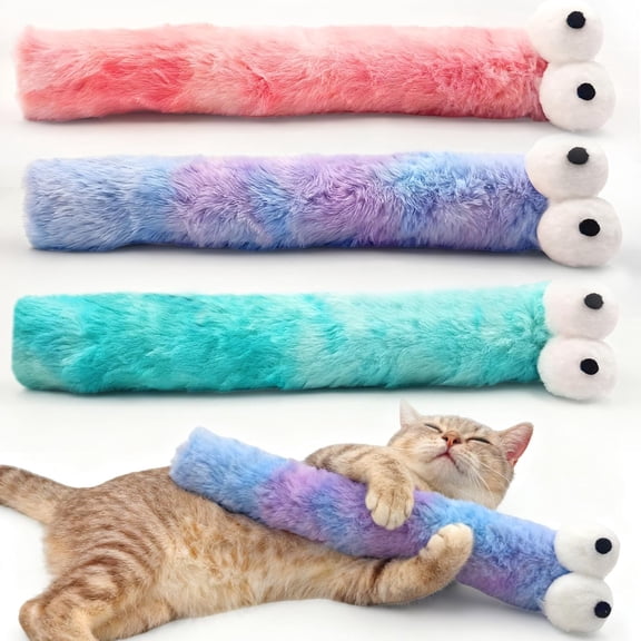 CYFW Cat Toys Pillows 3 Pack,Large 13“ Cat Kicker Toys with Catnip Inside,Durable Interactive Cat Toys for Indoor Cats,Soft Kick Sticks for Exercise & Play