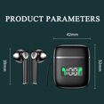 thumbnail image 3 of Tws Wireless, Bluetooth Headset 5.0 Noise Reduction Touch Stereo Earbud, Digital Display, 0 Noise Reduction Touch Stereo Earbud Digital Display Mini Wireless Headset 2.05: 2.05*0.79*1.65Inch Black, 3 of 9