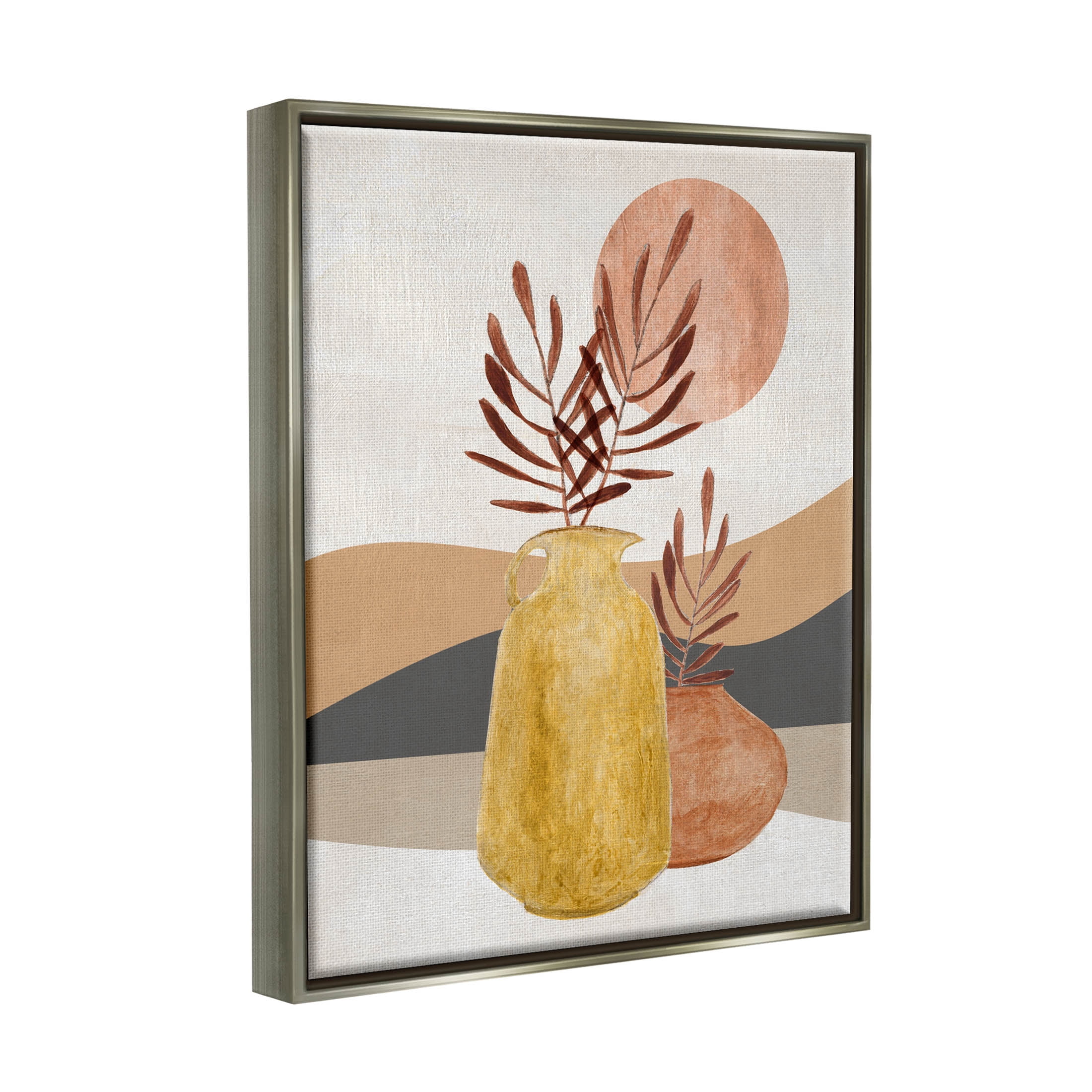 Boho Desert Plant Botanicals Botanical & Floral Graphic Art Luster Gray Framed Art Print Wall Art
