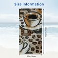 thumbnail image 3 of PHYHOO Cup Beach Towel Oversized Microfiber Sand Free Beach Towel Quick Dry, Coffee Lightweight Pool Towels for Adults Travel Towel for Gym Yoga Camp Swim 30x60in, 3 of 8