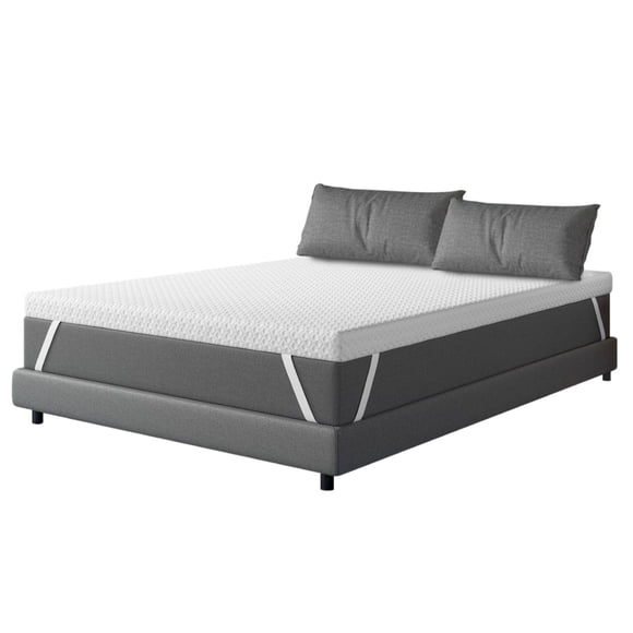 Colchoneta Cubre Colchon Topper 5cm Matrimonial blanco