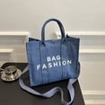 thumbnail image 1 of Bolsa De Hombro Bolso Bandolera Para Mujer Bolso De Compras Grande Con Estampado De Alfabeto De Lona De Gran Capacidad Likrtyny Para Estrenar, 1 of 7