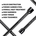 thumbnail image 4 of CARTMAN Professional 14 Inch Universal Heavy Duty Lug Wrench 4 Way Tire Iron Wrench, Black, 4 of 7