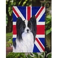 thumbnail image 3 of Papillon with English Union Jack British Flag Garden Flag, 3 of 5