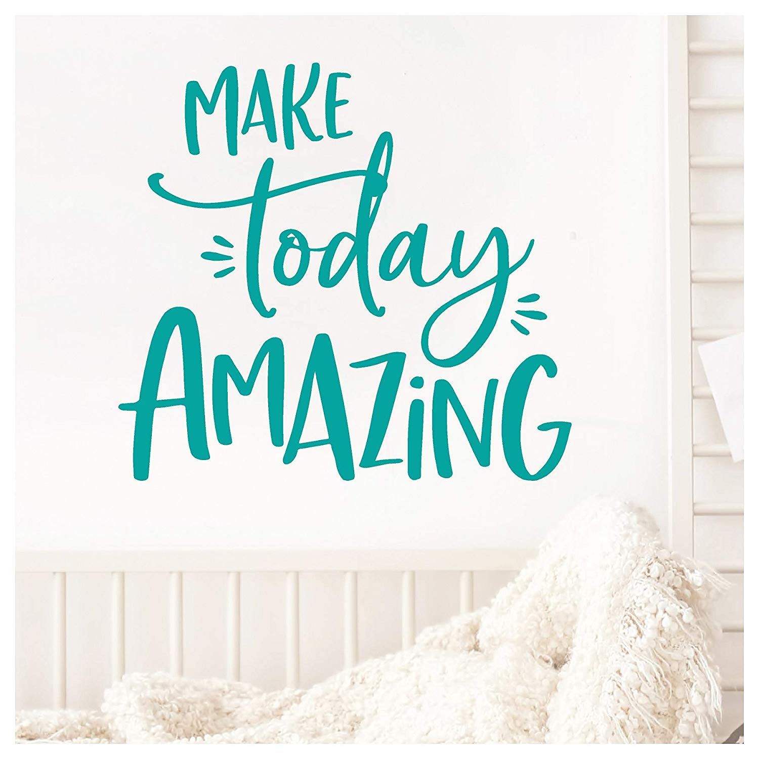Make Today Amazing Motivational Vinyl Lettering Wall Decal Sticker (16. ...