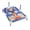 Blue, variant on 2-in-1 Outdoor & Indoor Toss Game Set, Scoring Target Board with 6 Bean Bags, 6 Rings and Storage Bag for Family Fun