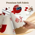 thumbnail image 4 of Langever Red Heart & “Love ”Print Valentine's Tablecloth 55"x70" - Waterproof Rectangle Dining Tablecloth with Rose Pattern, 4 of 5