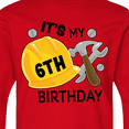 thumbnail image 4 of Inktastic Its My 6th Birthday with Construction Tools Long Sleeve Youth T-Shirt, 4 of 5