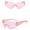 Black, variant on Sunglasses Fashion Men Women Star Wrap Around Sunglasses Cycling Rimless Futuristic Sunglasses