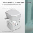 thumbnail image 4 of Outsunny 5.8 Gallon Portable Camping Toilet for Adults with Level Indicator, 4 of 10