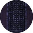 thumbnail image 1 of Ahgly Company Indoor Round Abstract Blue Modern Area Rugs, 6' Round, 1 of 4